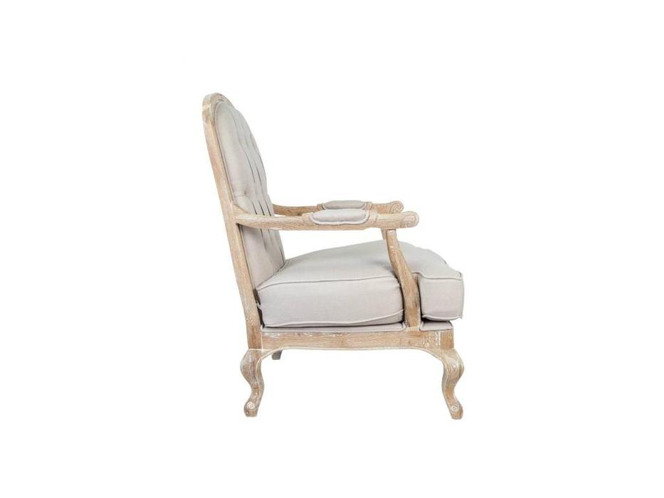 Interior кресло с пуфом (ткань) Honesta beige