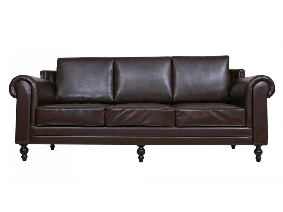 Interior диван 3 местный  (коричневый) Toren Brown