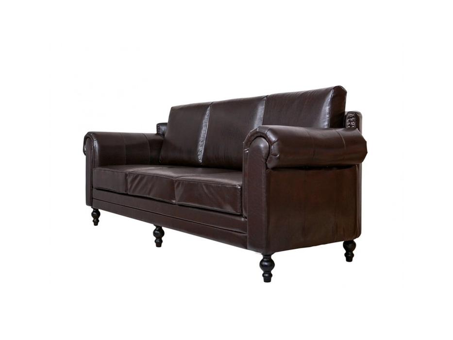 Interior диван 3 местный  (коричневый) Toren Brown