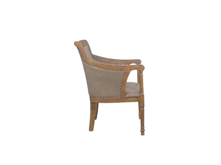 Interior кресло с подлокотниками (светло коричневый) Valene