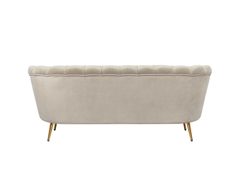 Interior диван 3 местный ракушка (коричневый) Pearl Triple