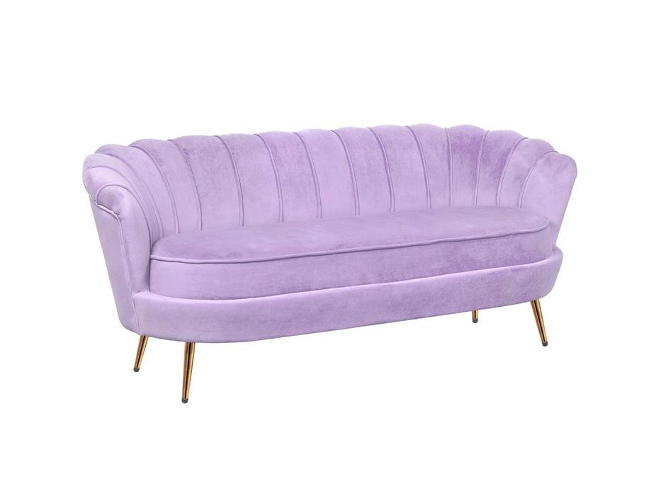 Interior диван 3 местный ракушка (фиолетовый) Pearl Triple