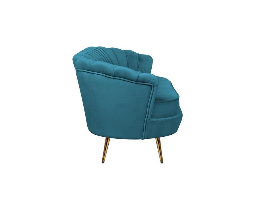 Interior диван 3 местный ракушка (сине-зеленый) Pearl Triple