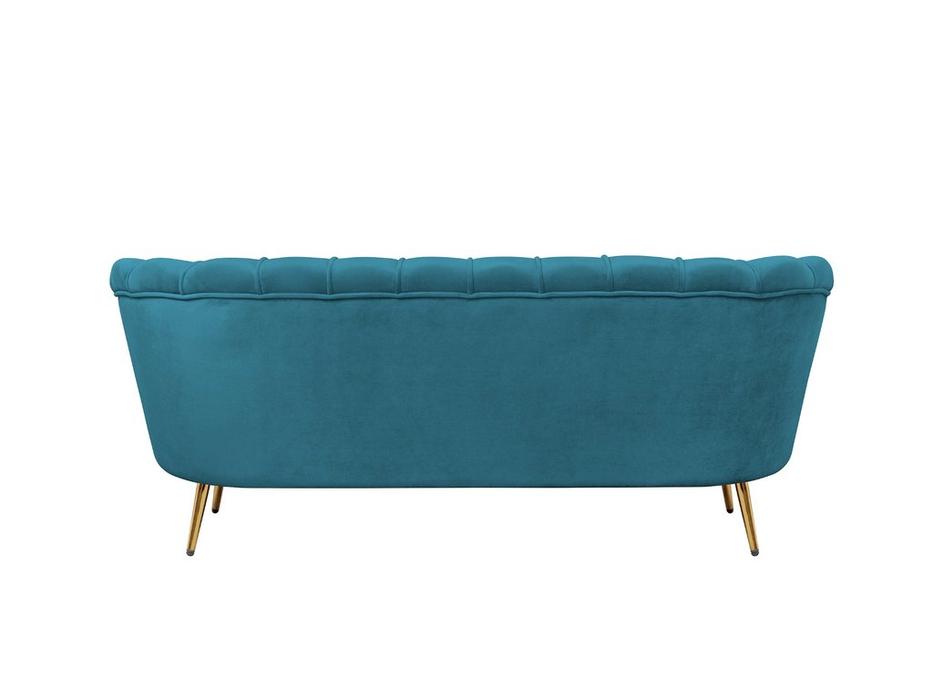 Interior диван 3 местный ракушка (сине-зеленый) Pearl Triple