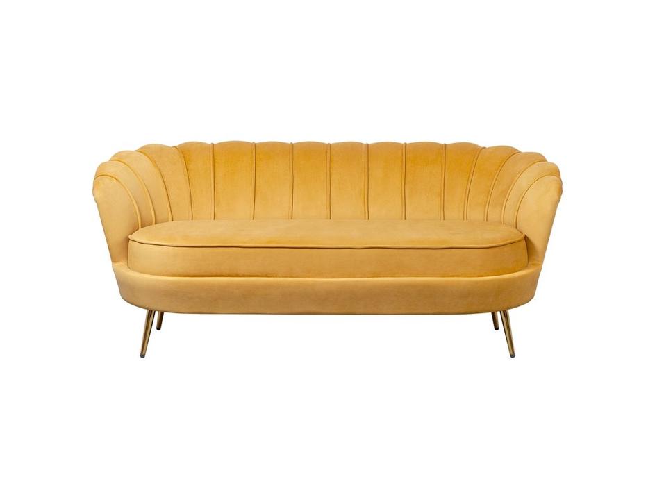 Interior диван 3 местный ракушка (желтый) Pearl Triple