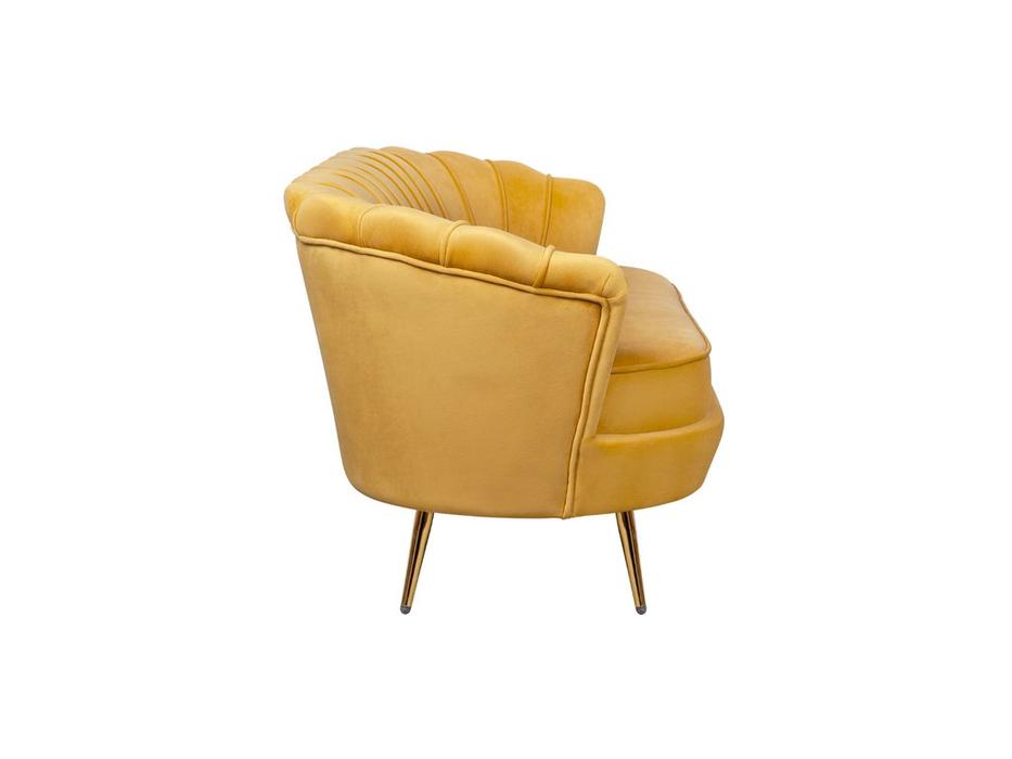 Interior диван 3 местный ракушка (желтый) Pearl Triple
