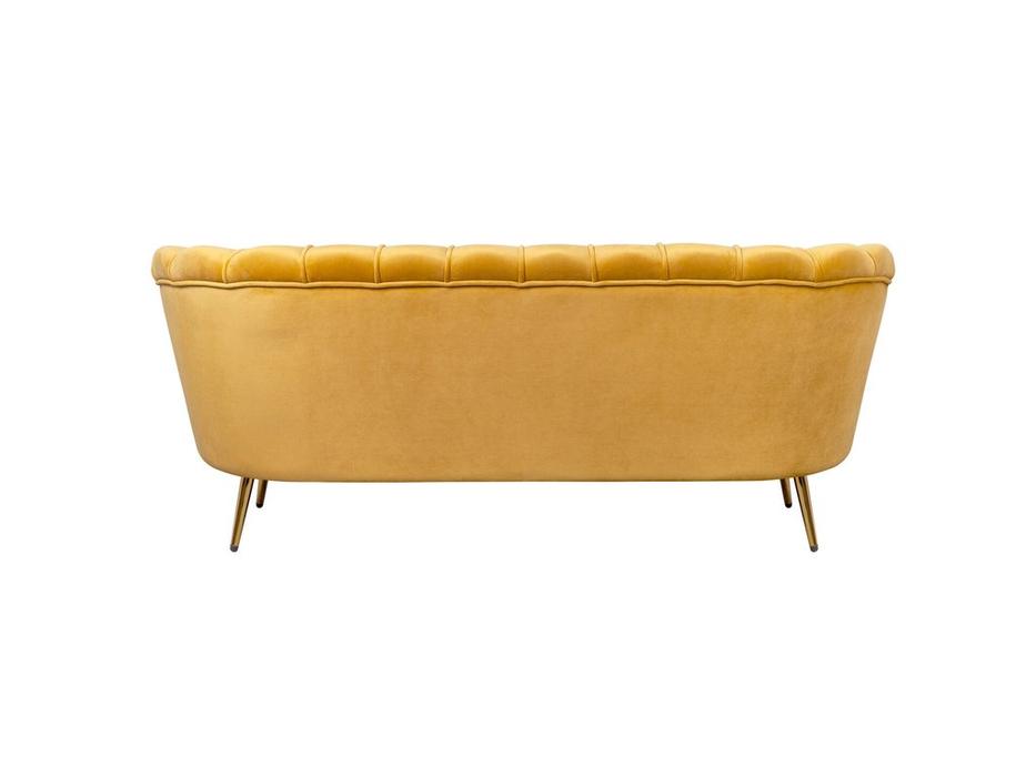 Interior диван 3 местный ракушка (желтый) Pearl Triple
