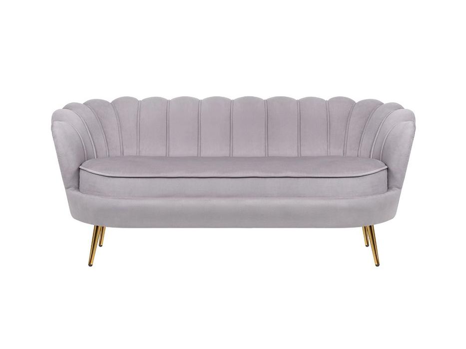 Interior диван 3 местный ракушка (серый) Pearl Triple