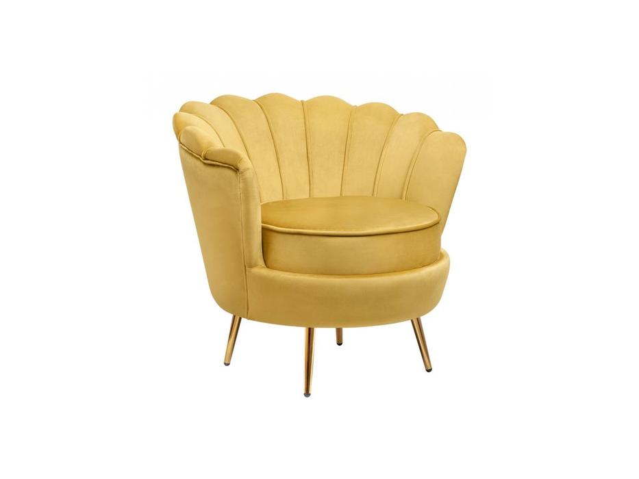 Interior кресло ракушка (желтый) Pearl