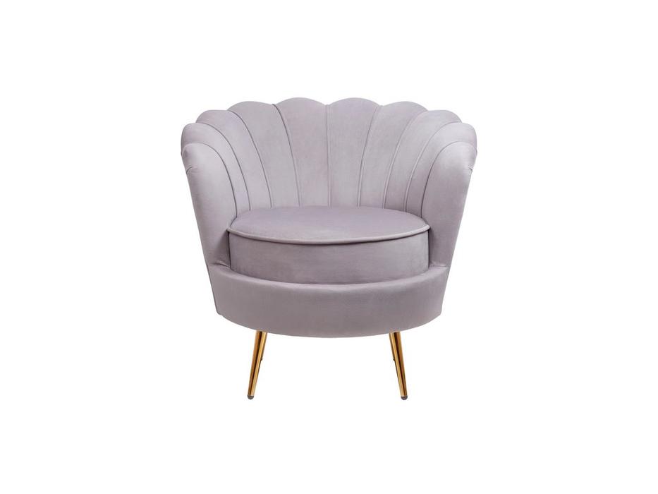 Interior кресло ракушка (серый) Pearl