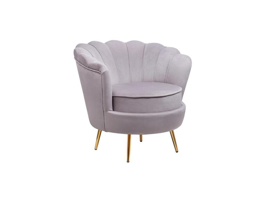 Interior кресло ракушка (серый) Pearl