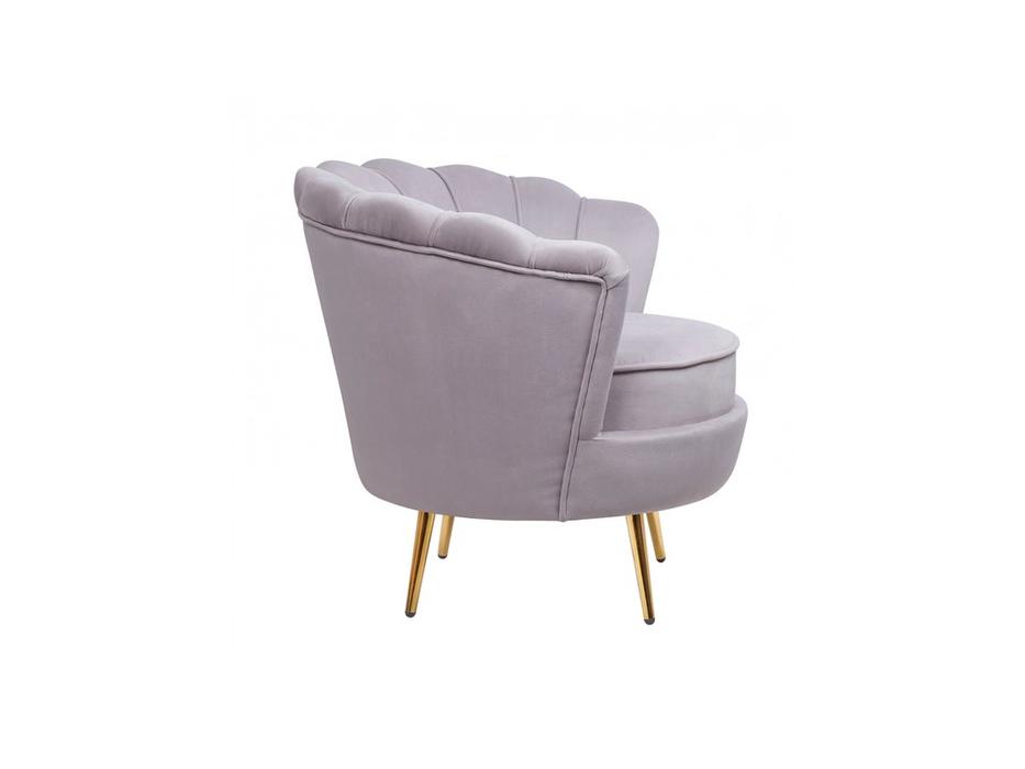 Interior кресло ракушка (серый) Pearl