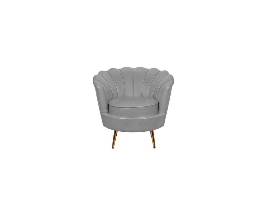 Interior кресло ракушка (серый) Pearl