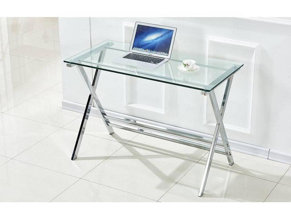 ESF стол письменный  (стекло, хром) Comedor