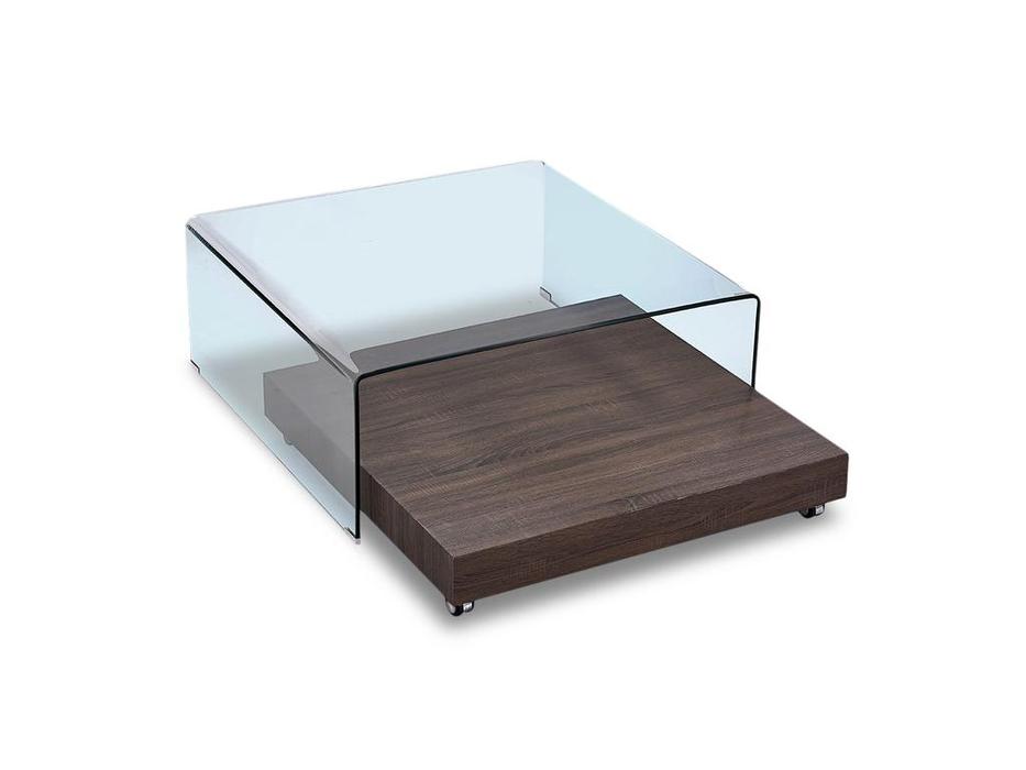 ESF стол журнальный  (стекло, коричневый) Comedor