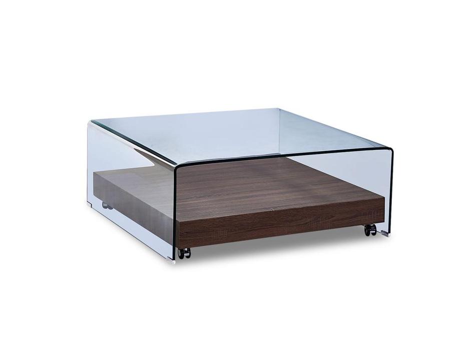 ESF стол журнальный  (стекло, коричневый) Comedor