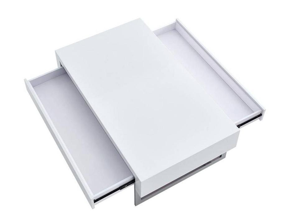 ESF стол журнальный с 2 ящиками (белый) Modern