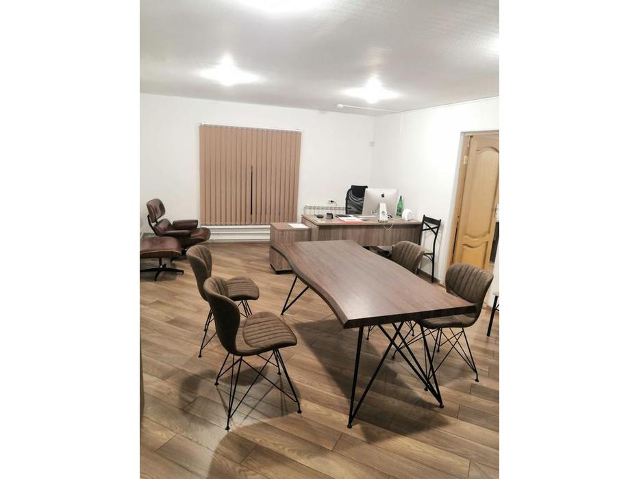 ESF стол обеденный  (орех, черный) Modern