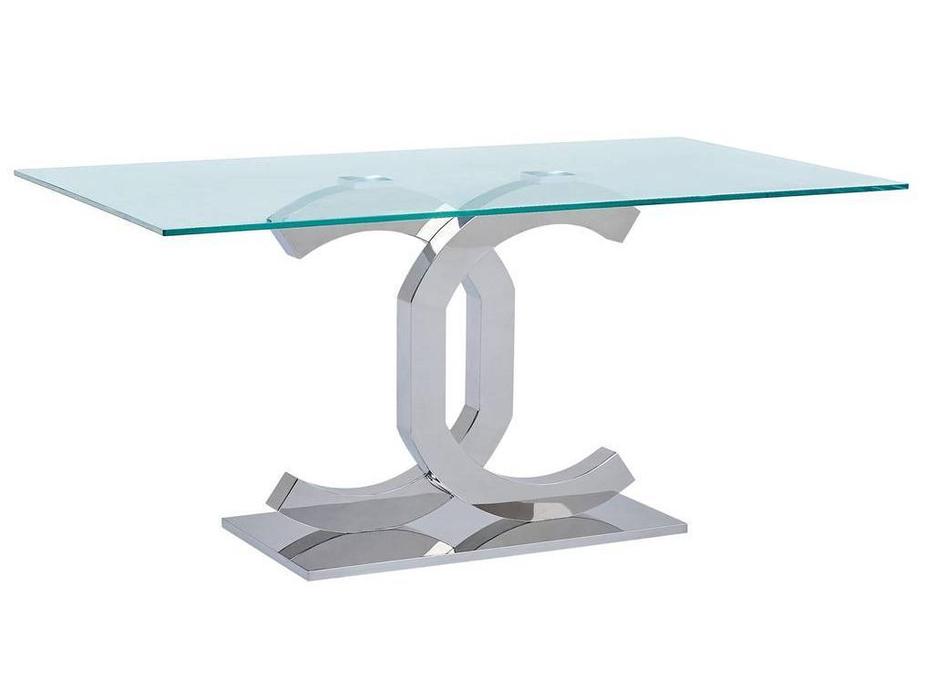 ESF стол обеденный  (хром, стекло) Modern