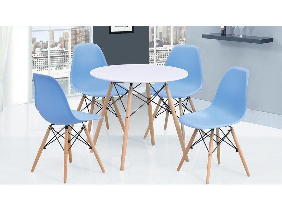 ESF стол обеденный круглый (белый)