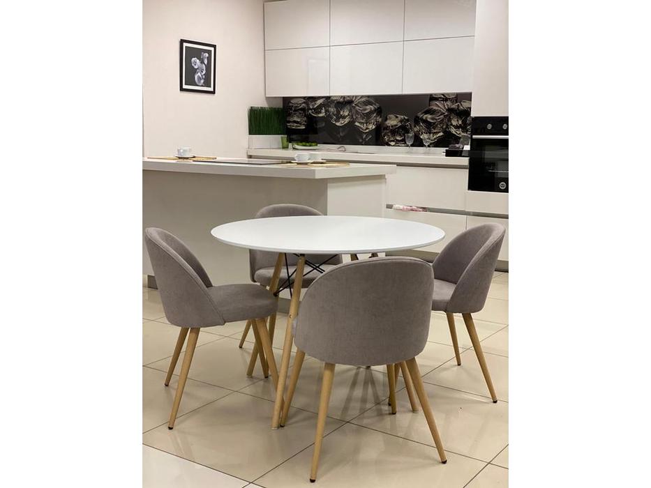 ESF стол обеденный круглый (белый)