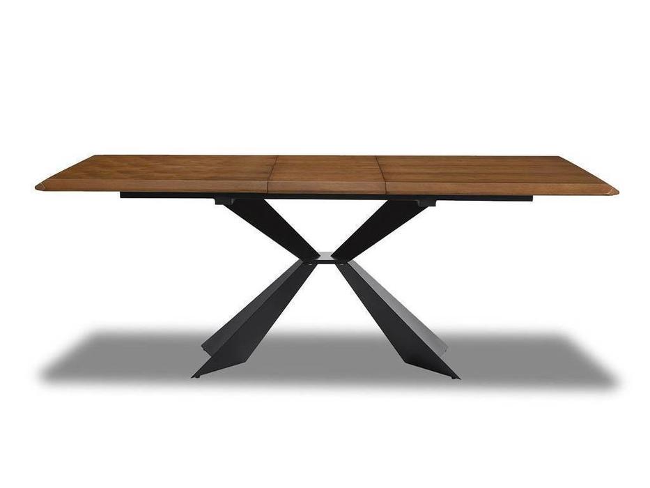 ESF стол обеденный раскладной (орех, черный)