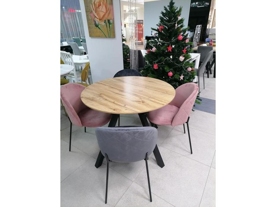 ESF стол обеденный  (орех, черный)