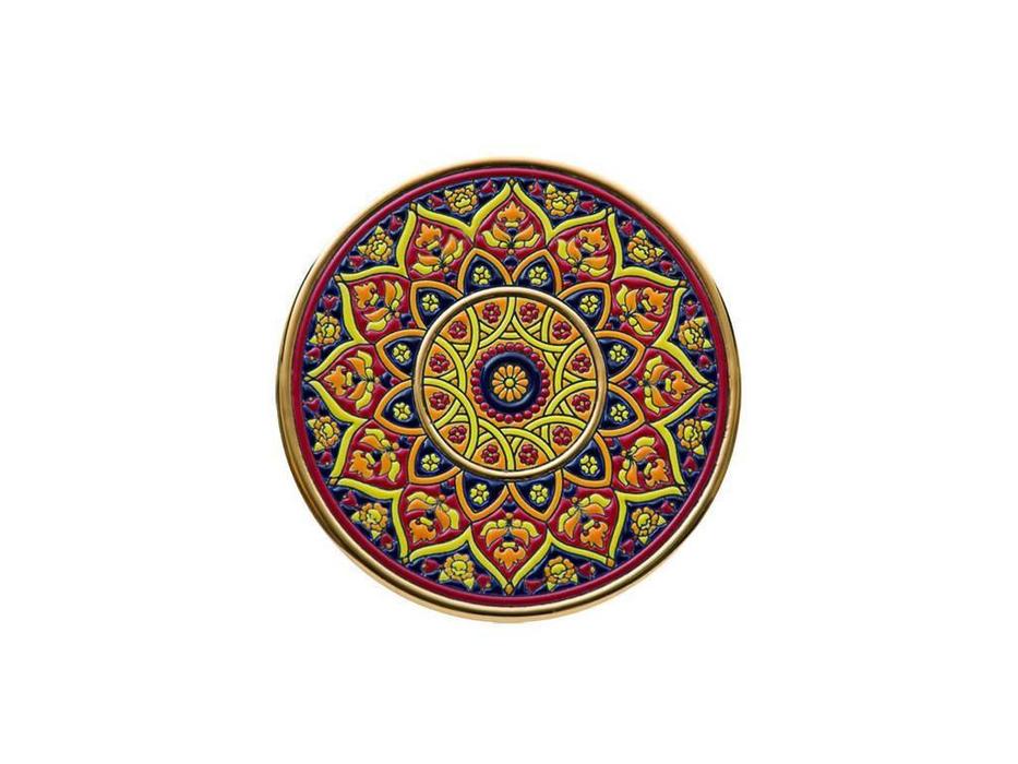 Artecer тарелка декоративная 28см (золото, разноцветный) Ceramico