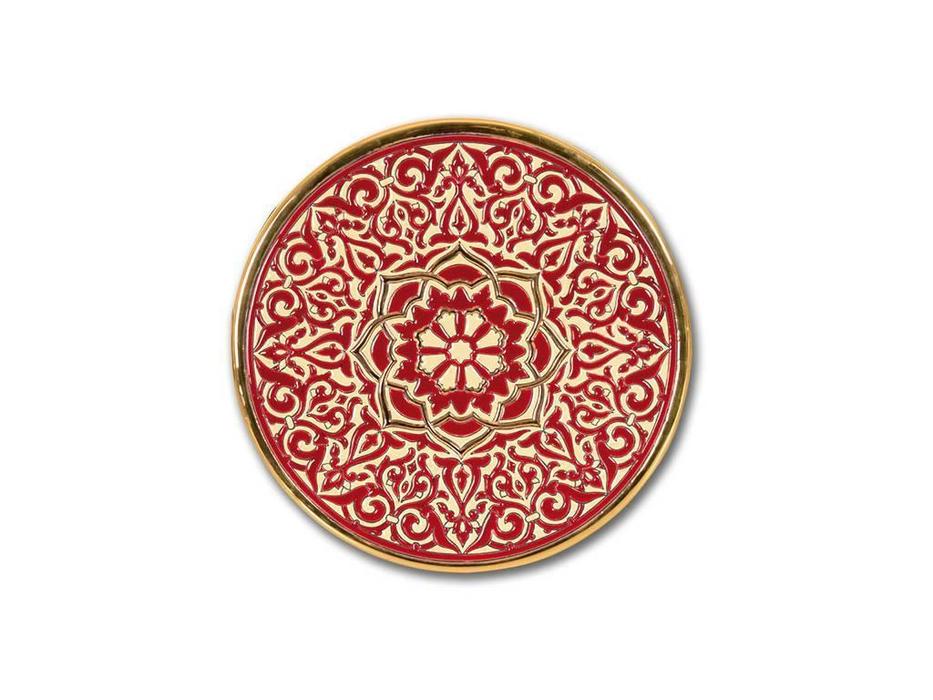 Artecer тарелка декоративная 32см (золото, разноцветный) Ceramico
