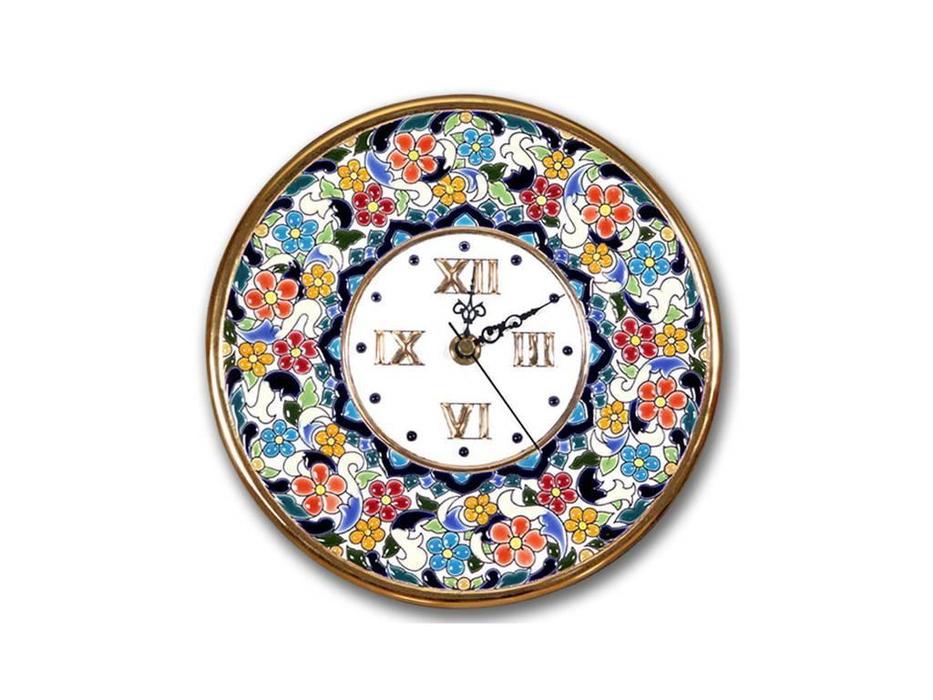 Artecer тарелка-часы диаметр 21см (золото, разноцветный) Ceramico