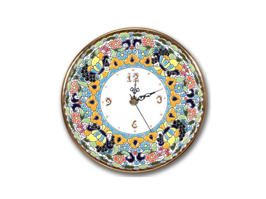 Artecer тарелка-часы диаметр 21см (золото, разноцветный) Ceramico