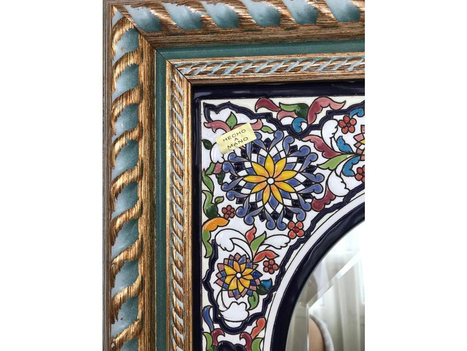 Artecer зеркало настенное в багете  керамика, золото Ceramico