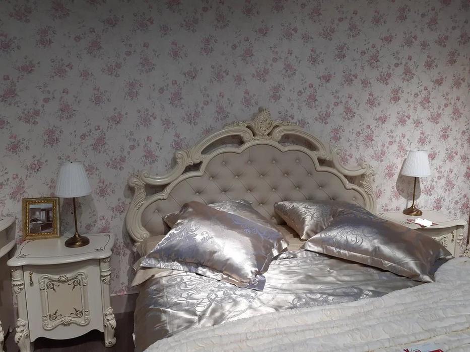 Dia тумба прикроватная  (крем, золото) Рафаэлла