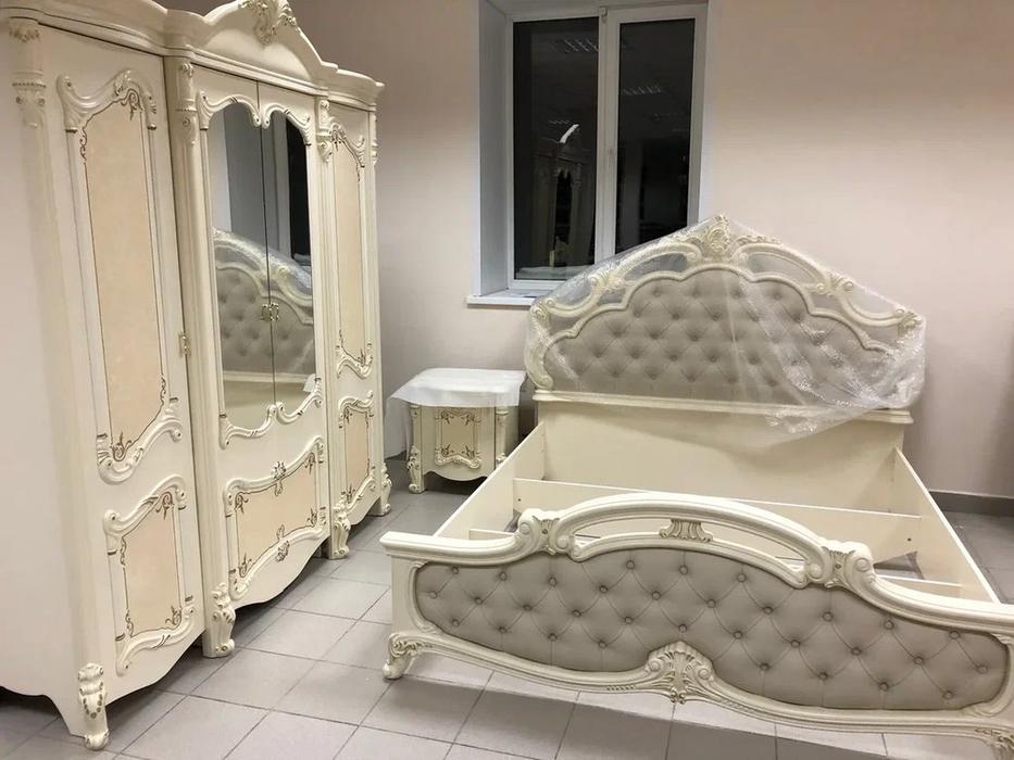 Dia кровать двуспальная 180х200 (крем, золото) Рафаэлла