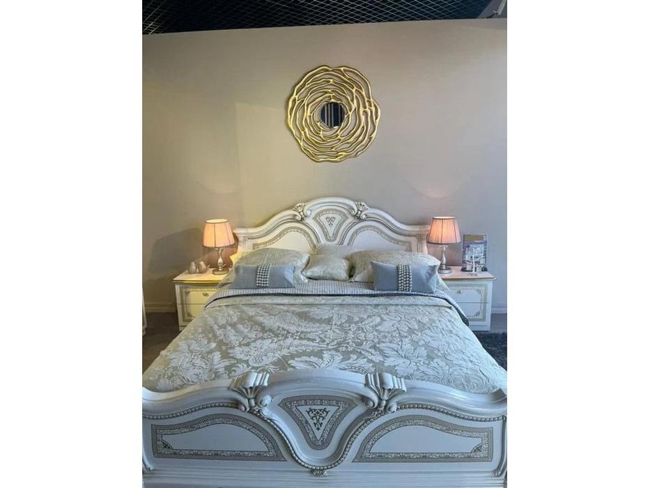 Dia тумба прикроватная  (белый, золото) Грация