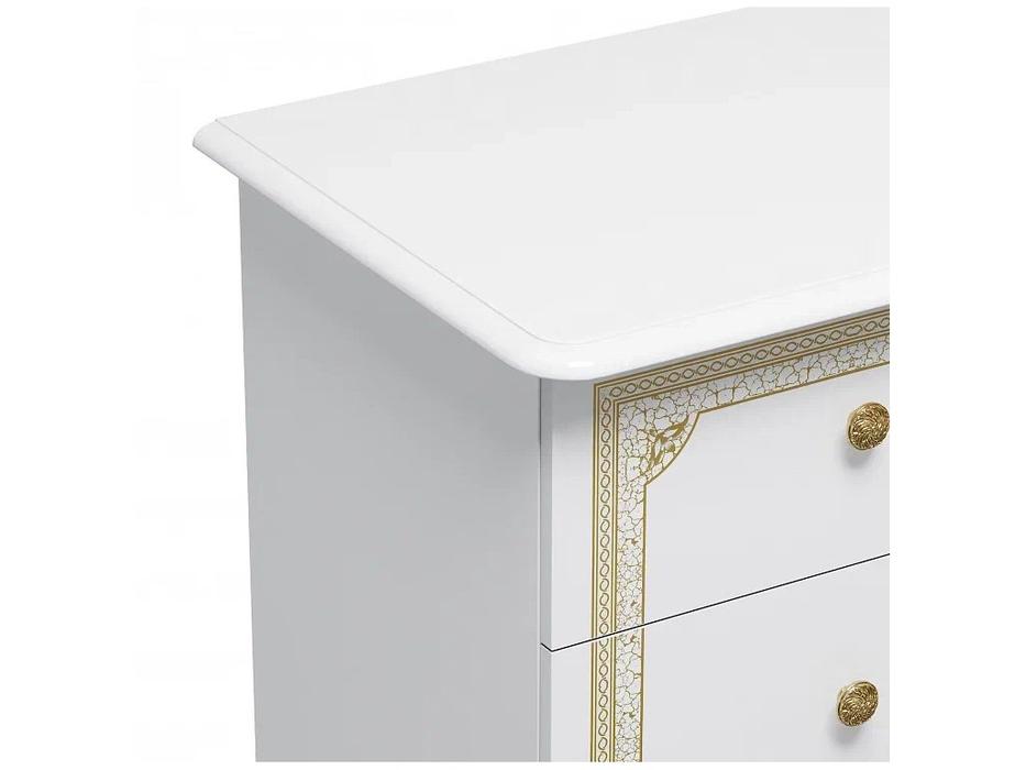 Dia стол туалетный  (белый, золото) Грация