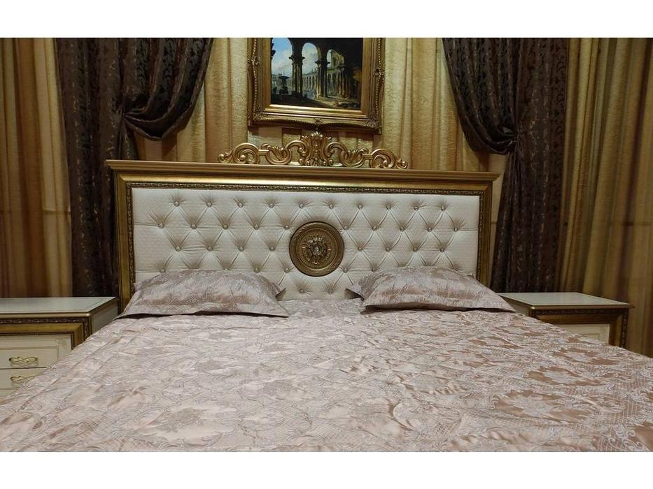 Мэри кровать двуспальная 160х200 (слоновая кость) Версаль