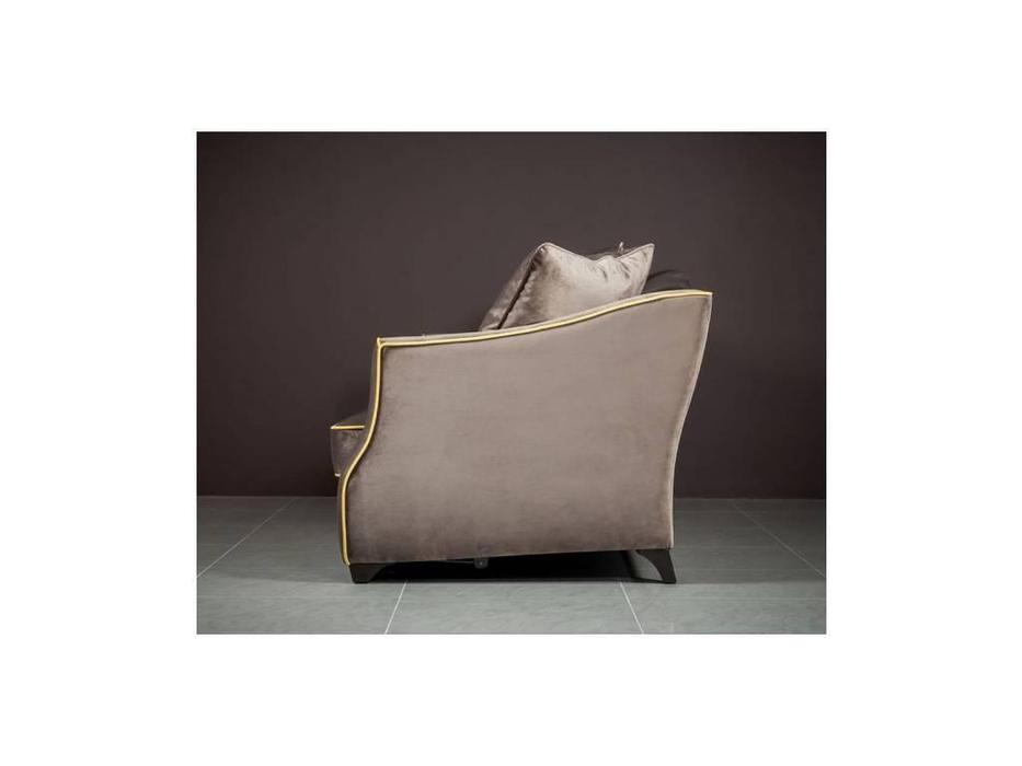 Liberty диван 3-х местный раскладной ткань (серо-бежевый) Bergamo