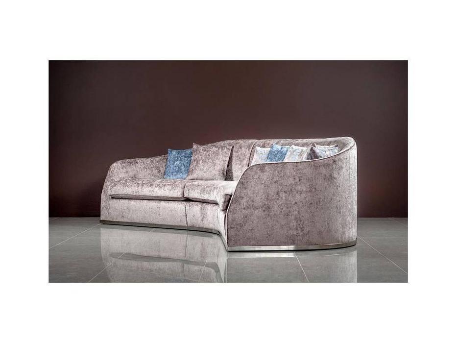 Liberty диван радиусный (серый) Latium