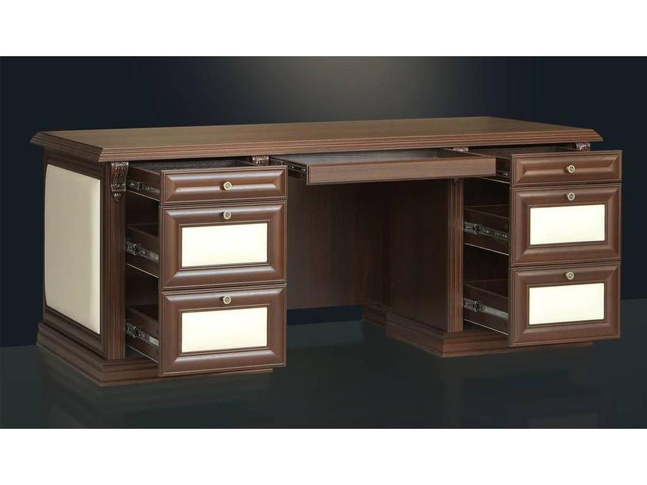 Благо стол письменный  (орех, беж) Ben