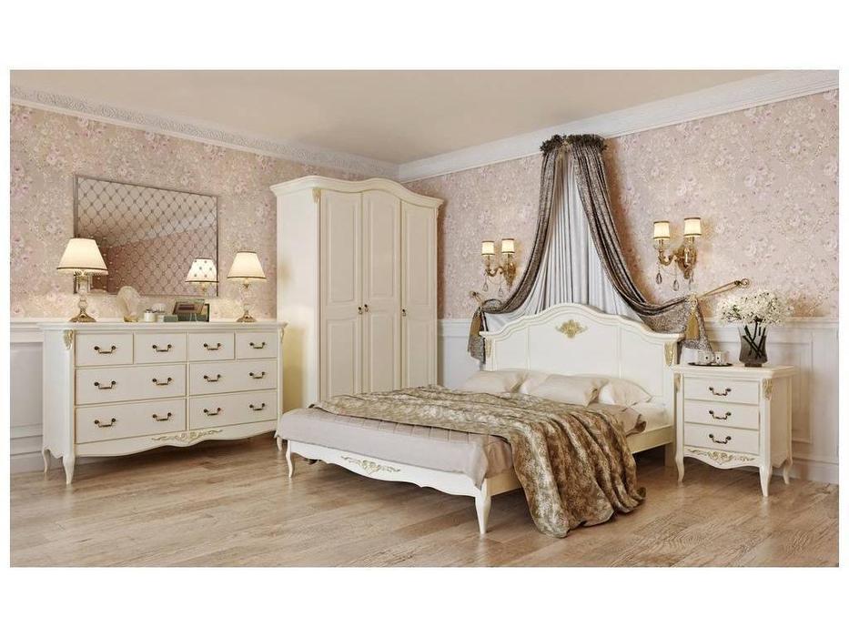 LAtelier Du Meuble кровать двуспальная 180х200 (слоновая кость, золото) Romantic Gold