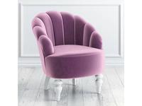LAtelier Du Meuble кресло  (фиолетовый, белый) Шелли
