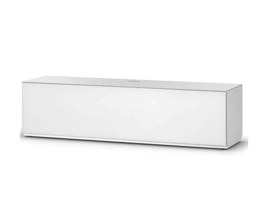 Sonorous стойка под телевизор  (белое стекло, белый) ST 160