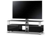 Sonorous стойка под телевизор  (черное стекло, стальной, черный) MD 8143
