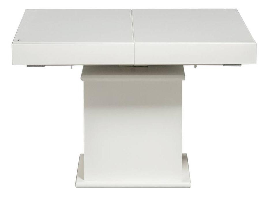 Optimata стол-трансформер  (белый, белое стекло) Convertable