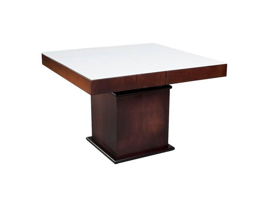 Optimata стол-трансформер  (темный венге, белое стекло) Convertable
