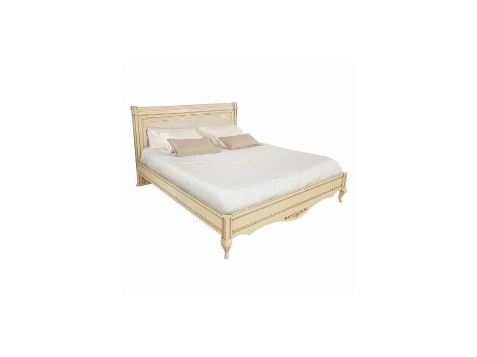 Timber кровать двуспальная  (ваниль, золото) Неаполь
