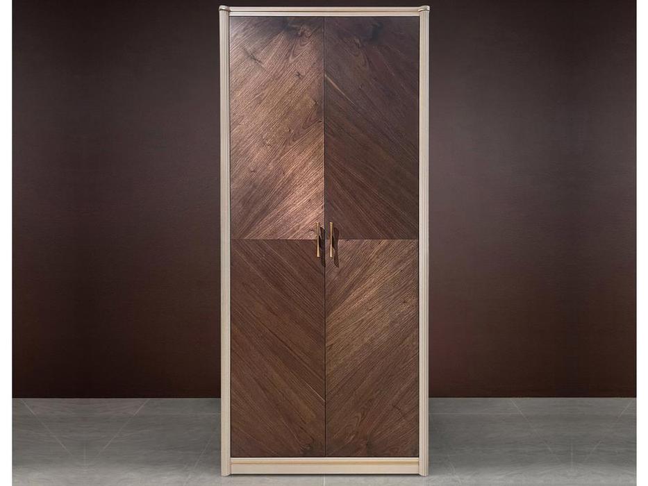 Timber шкаф 2 дверный  (меланж, орех) Венеция