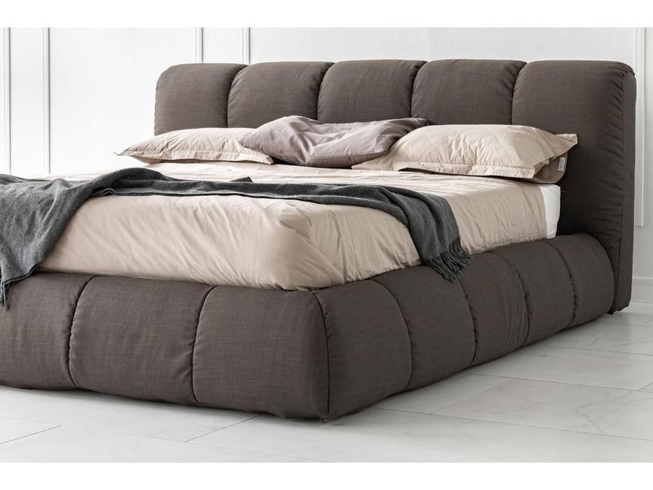 Timber кровать двуспальная 180х200 с подъемным мех-м (серый) Сидней