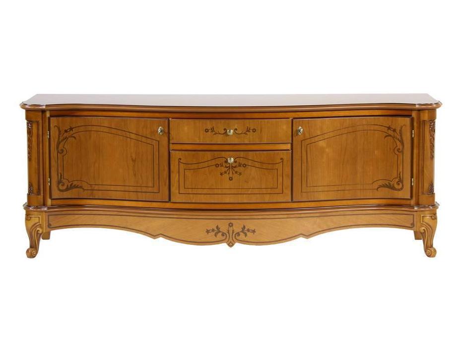 Юта тумба под телевизор  (золотистая груша) Парма